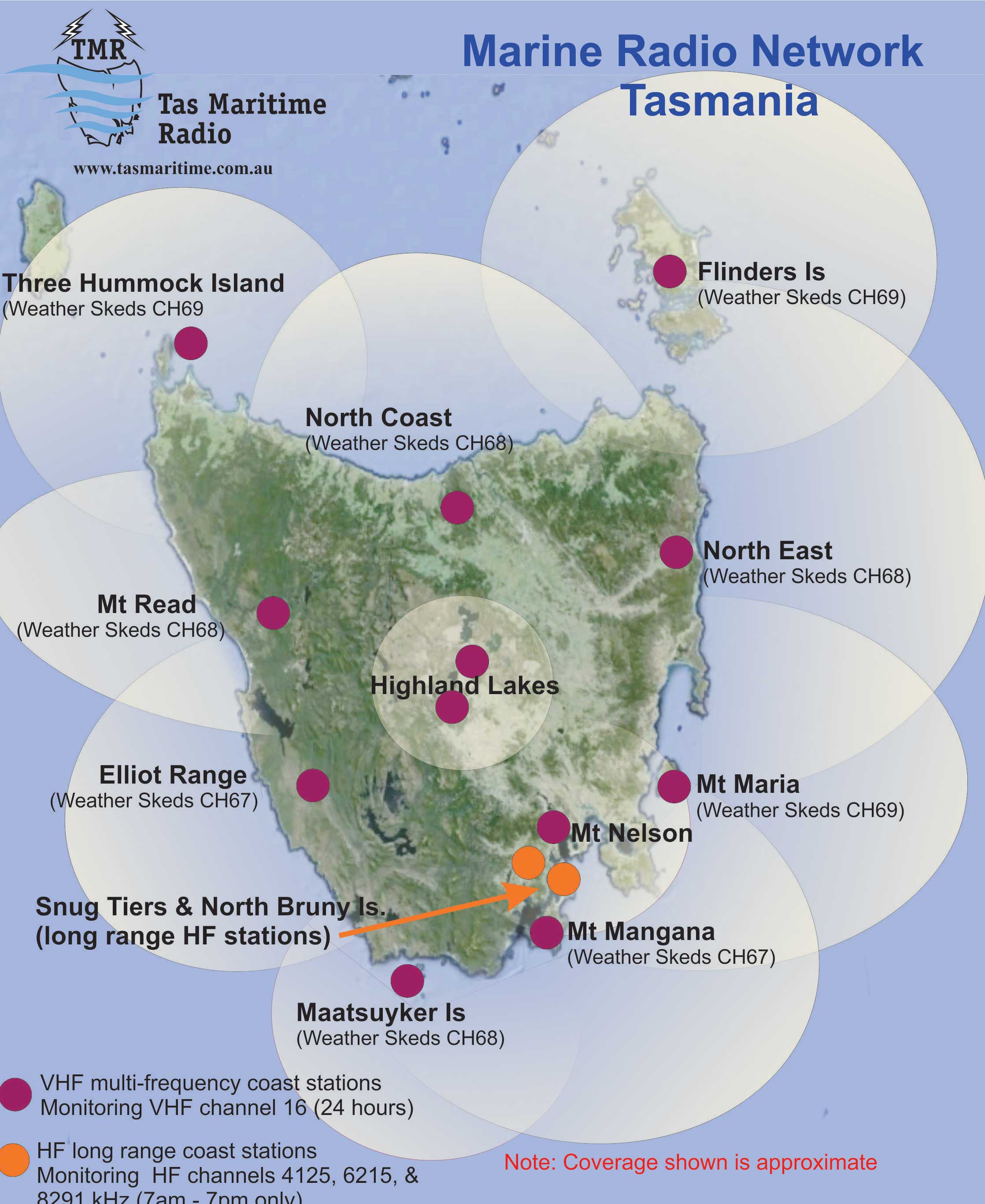 TMR coverage map