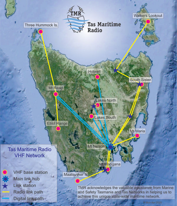 VHF station map